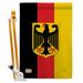 Breeze Decor 2-Sided Polyester 40 x 28 in. Flag set in Black/Red/Yellow | 40 H x 28 W x 1 D in | Wayfair BD-CY-HS-108085-IP-BO-D-US13-BD