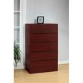 Charlton Home® Tikku 5 Drawer 32" W Chest Wood in Brown | 53 H x 32 W x 19 D in | Wayfair F3F3D4E97C864B76917EE5B13C60C576