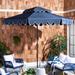 Arlmont & Co. Bourbana 9' Market Umbrella Metal in Blue/Navy | 99.61 H in | Wayfair 9D92AB71172F463AAECB13EFE955D78A