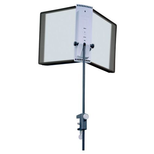 durable 1 support de présentation pour bureau sherpa avec pince étrier