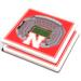 Red Nebraska Huskers 3D StadiumViews Coasters