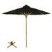 Highland Dunes Coleridge 7.6' Market Umbrella, Bamboo in Black | 88 H in | Wayfair AC-151-02