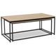 Idmarket - Lot de 2 tables basses gigognes detroit 100/113 design industriel