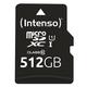 Intenso Premium microSDXC 512GB Class 10 UHS-I Speicherkarte inkl. SD-Adapter (bis zu 90 MB/s), schwarz