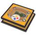 Yellow Pittsburgh Steelers 3D StadiumViews Coasters