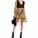 Free People Dresses | Free People Alice Mini Vest Floral Dress | Color: Black/Yellow | Size: S