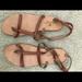 American Eagle Outfitters Shoes | American Eagle Sandals. (T Sandal) 8m , New | Color: Brown | Size: 8