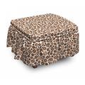 East Urban Home Tasty Coffee Beans Ottoman Slipcover Polyester in Brown/Pink | 16 H x 38 W x 0.1 D in | Wayfair E0C0F1DCAF8843F0BF7E829F38958EEC