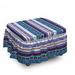 East Urban Home Box Cushion Ottoman Slipcover Polyester in Blue | 16 H x 38 W x 38 D in | Wayfair 40075F01056B45DA8122369ABC4E06A5