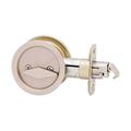 Kwikset Satin Nickel Metal Indoor Round BedBath Pocket Door Hardware in Gray | 2.4 H x 7.75 W x 5.4 D in | Wayfair 93350-024