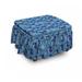 East Urban Home Fantasy Undersea Life Ottoman Slipcover Polyester in Blue/Pink | 16 H x 38 W x 0.1 D in | Wayfair 0328696D13B648DAA1796BE606ECB52E