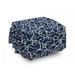 East Urban Home Box Cushion Ottoman Slipcover Polyester in Blue/Pink | 16 H x 38 W x 38 D in | Wayfair A91526A5E6714A02915887AB62141CC1