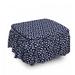 East Urban Home Box Cushion Ottoman Slipcover Polyester in Blue | 16 H x 38 W x 38 D in | Wayfair A5C973B9AD524F768FD6F76AAC784596