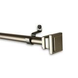 George Oliver Moise Frame Cafe Single Curtain Rod, Steel in Gray | 1 H x 48 W in | Wayfair A3906FADB9404372A6F07C8547388B6A