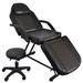 Symple Stuff Portable Adjustable Tattoo Reclining Full Body Massage Chair Faux Leather in Black/Gray | 73.2 H x 32.3 W x 27.6 D in | Wayfair