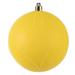 Vickerman 623671 - 4" Yellow Matte Glitter Swirl Ball Christmas Tree Ornament (4 pack) (N170678D)