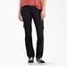 Dickies Women's Relaxed Fit Cargo Pants - Rinsed Black Size 2 (FP514)