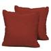 Terracotta Outdoor Throw Pillows Square Set of 2 in Terracotta - TK Classics PILLOW-TERRACOTTA-S-2x