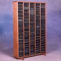 Rebrilliant 400 CD Multimedia Storage Rack Wood/Solid Wood in White | 52 H x 30.75 W x 6.75 D in | Wayfair CF0FC77F899948D2B35A9BAB6FBAA1F7