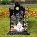 The Holiday Aisle® Fall Halloween Free-standing Outdoor Decoration Lawn Art Wood in Black/Brown/Indigo | 32 H x 22 W x 1 D in | Wayfair