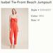 Anthropologie Other | Anthropologie Jumpsuit Red Size Medium Nwt | Color: Red | Size: Medium