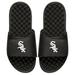 Youth ISlide Black Chicago White Sox Personalized Primary Logo Slide Sandals