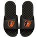 Men's ISlide Black Baltimore Orioles Personalized Primary Logo Slide Sandals