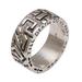 Everlasting Romance,'Men's Sterling Silver Wedding Band Ring from Bali'