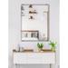 House of Hampton® Krystal Modern & Contemporary Beveled Frameless Accent Mirror | 18 H x 36 W x 0.25 D in | Wayfair