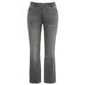 Ulla Popken Women's Bedrucktes Bootcut Jeans, Blue (Light Grey 72459991), 26 (Size: 52)