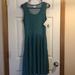 Lularoe Dresses | Bnwt Small Lularoe Nicki Tank Dress | Color: Black/Green | Size: Xs
