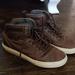 Vans Shoes | Mens Leather High Top Vans 8 | Color: Brown | Size: 8