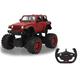 JAMARA 405182 - Jeep Wrangler JL 1:14 2,4GHz Big Wheel Tür manuell - offiziell lizenziert, bis 1 Std Fahrzeit, ca. 11 Kmh, perfekt nachgebildete Details, detaillierter Innenraum, LED Licht, Rot