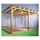 Store de pergola 3x4 Perméable (kit complet) Couleur: Terracotta - Kit poulie: Non - Terracotta