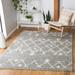 Gray/White 120 x 0.98 in Indoor Area Rug - Bungalow Rose Saira Geometric Light Gray/Cream Area Rug | 120 W x 0.98 D in | Wayfair