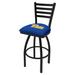 Holland Bar Stool NCAA Swivel 30" Bar Stool Upholstered/Metal in Black/Brown | 45 H x 18.5 W x 17 D in | Wayfair L01430Pittsb