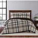 Truly Soft Paulette Plaid Comforter Set Polyester/Polyfill/Microfiber in Brown | King Comforter + 2 Shams | Wayfair CS3226KC-1500