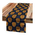 East Urban Home Damask Table Runner Polyester in Blue/Gray/Yellow | 120 D in | Wayfair 89B29BBB4C4746679EEBEF94F0F8FE89