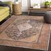 Brown 79 x 0.16 in Area Rug - World Menagerie Mya Oriental Black/Area Rug Polyester/Chenille | 79 W x 0.16 D in | Wayfair