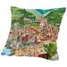 Winston Porter Shaunte Vernazza A Dream of Romantic Italy Throw Pillow Polyester/Polyfill/Cotton | 20 H x 20 W x 2 D in | Wayfair