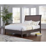 City II Queen-size Upholstered Sleigh Bed in Basalt Gray - Modus 1X57L5D