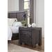 Meadow Solid Wood Two Drawer Nightstand in Graphite - Modus 3FT381