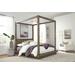 Melbourne Queen-size Canopy Bed in Dark Pine - Modus 8D64F5