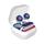 Chicago Cubs Stripe Design Wireless Earbuds