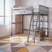 Trule Foote Loft Bed Wood in Gray | 68.5 H x 81.5 W in | Wayfair 0DB9DE777A4942E7A8B1C221391F9B3B