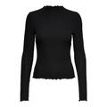 ONLY Damen Onlemma L/S High Neck Top Noos JRS Langarmshirt, Schwarz (Black Black), XL