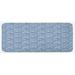 Blue 0.1" x 47" L X 19" W Kitchen Mat - East Urban Home Kitchen Mat 0.1 x 19.0 W in Synthetics | 0.1" H X 47" L X 19" W | Wayfair