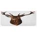 Brown 0.1" x 47" L X 19" W Kitchen Mat - East Urban Home Deer Hunting Kitchen Mat 0.1 x 19.0 x 47.0 D, Polyester | 0.1" H X 47" L X 19" W | Wayfair