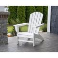 POLYWOOD® Nautical Adirondack Chair in Black | 36.25 H x 29.25 W x 32.81 D in | Wayfair AD410BL