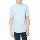 Ben Sherman Men's Short Sleeve Gingham Button Up Shirt Sky Blue Large